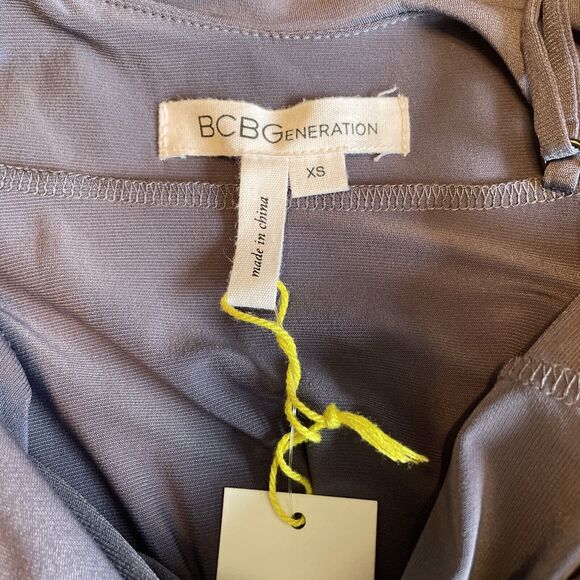 BCBGeneration mini dress purple vapor swing cocktail wedding semi-formal XS NWT - Picture 3 of 9